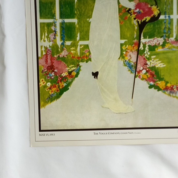 VINTAGE VOGUE POSTER SUMMER HOMES AND THEIR FURNISHINGS MAY 15 1913 - Picture 5 of 10